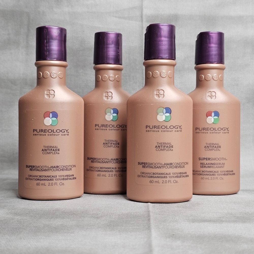 PUREOLOGY Color‎ Care Super Smooth Relaxing Serum - LOT OF 4 - 2 oz each